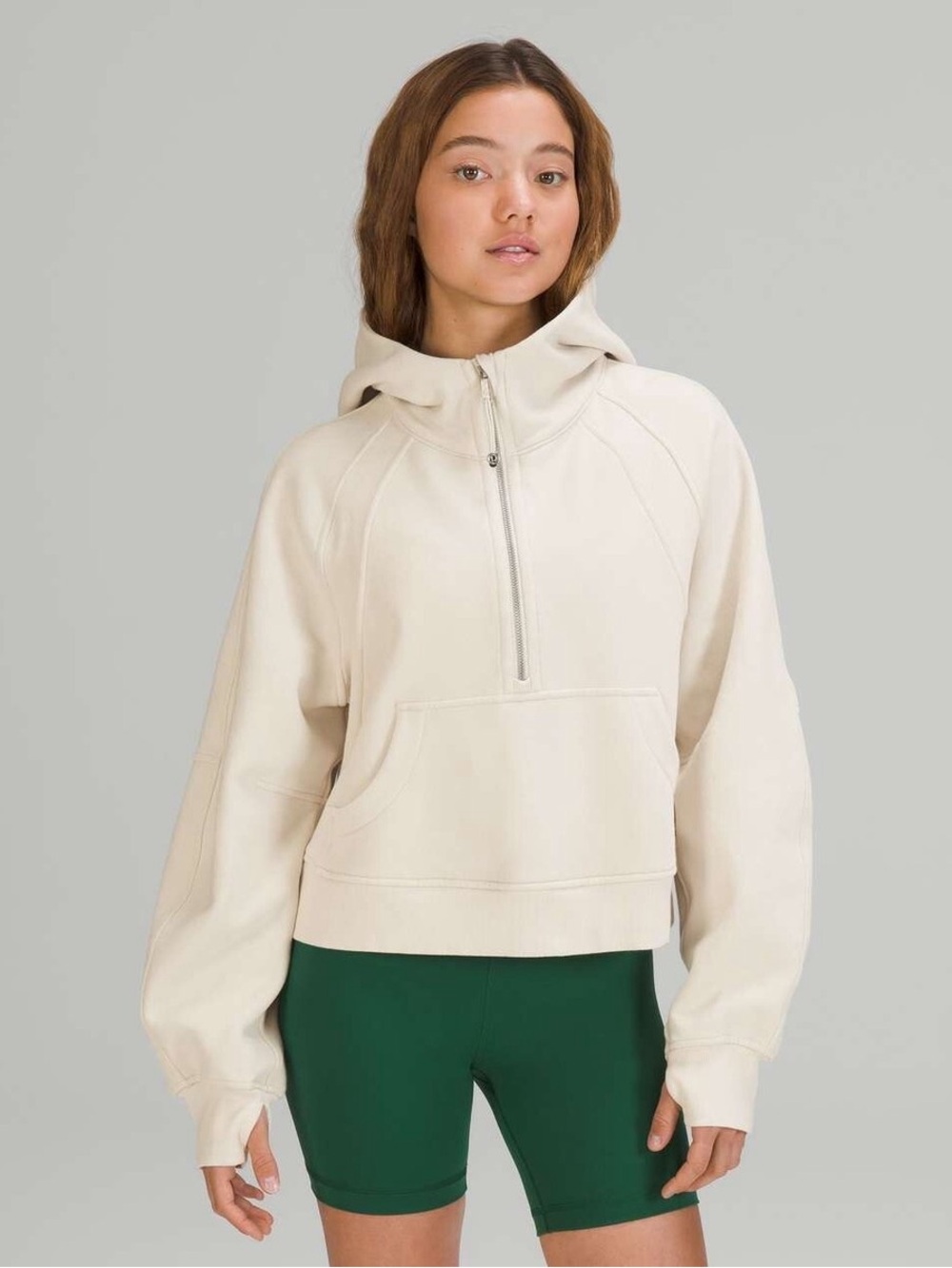 Lululemon Cream Scuba Hoodie